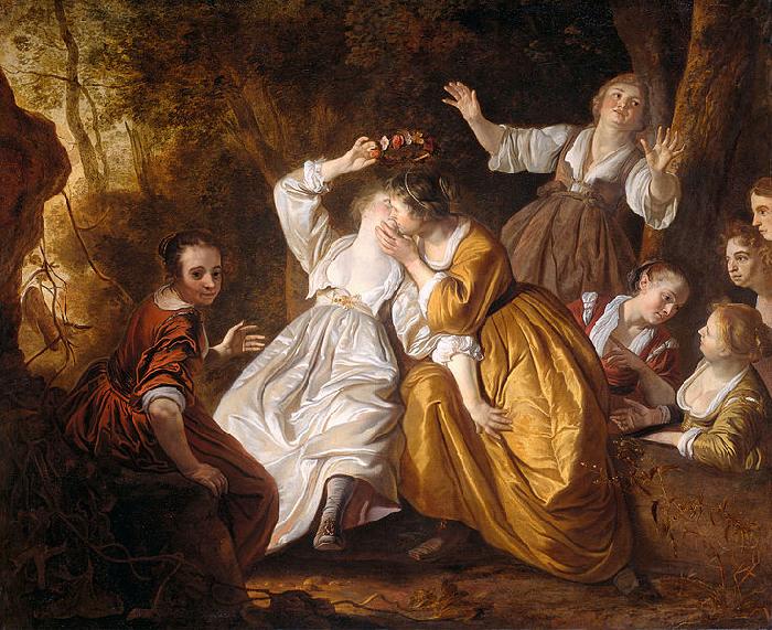 Jacob van Loo Amarillis crowning Mirtillo oil painting image